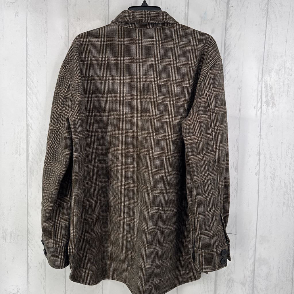 L plaid shacket