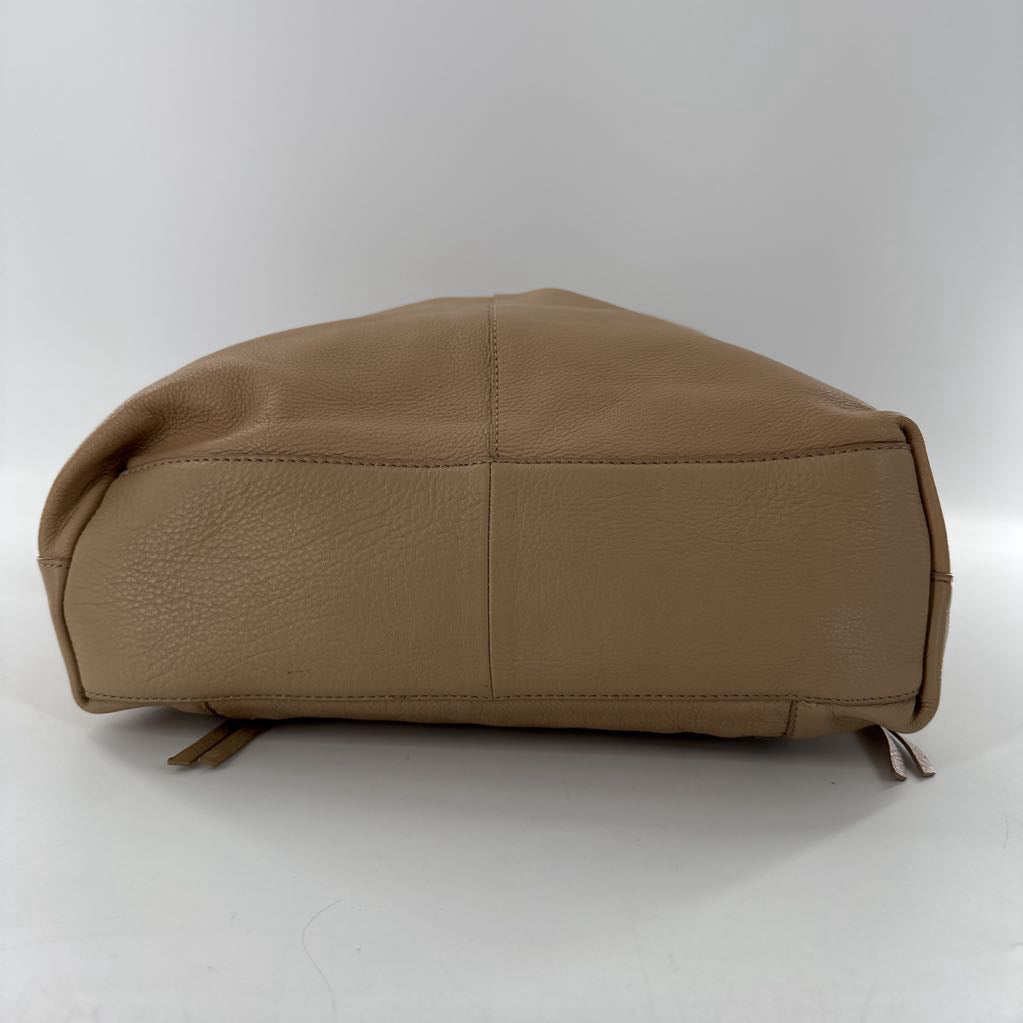 leather double strap hobo bag