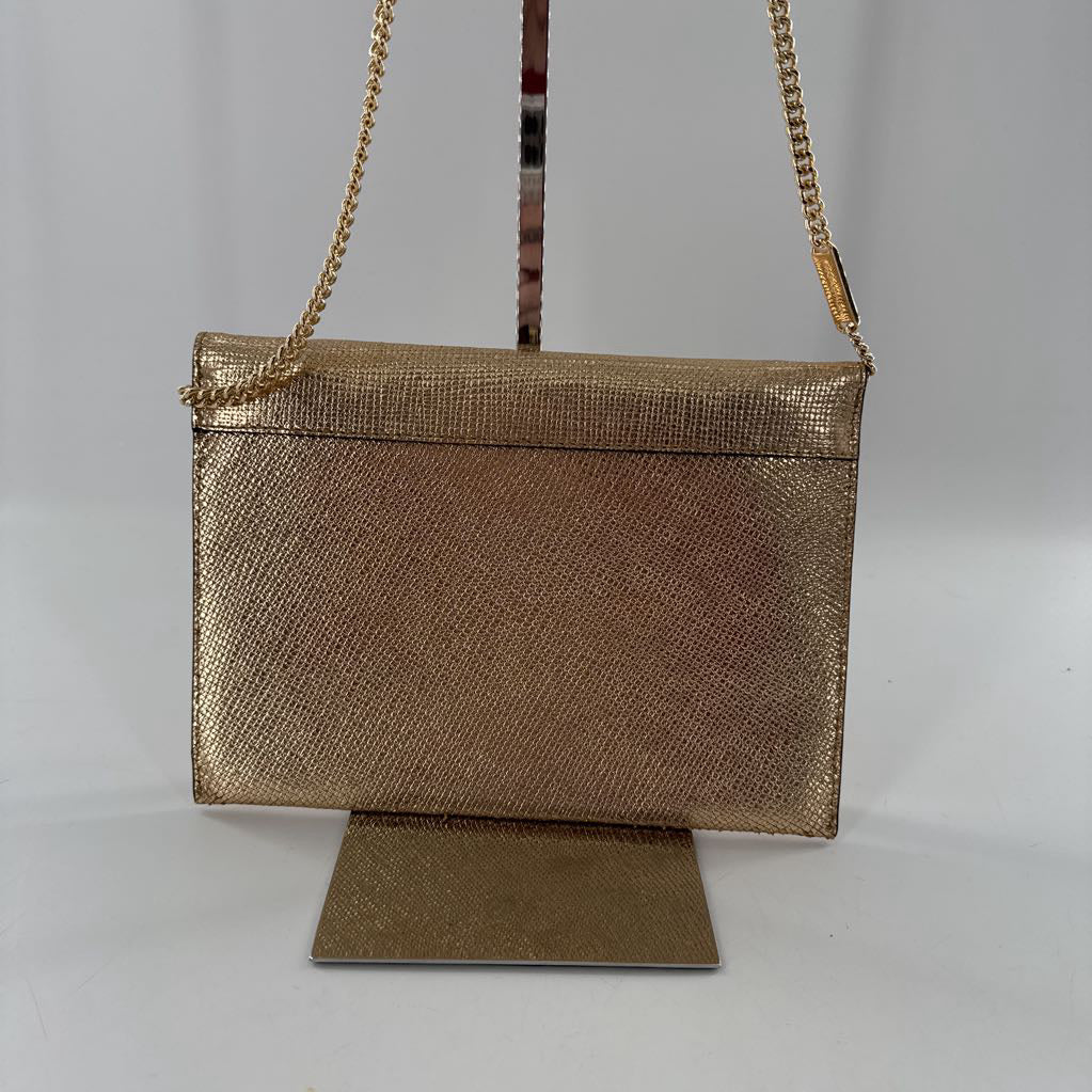 metallic envelope clutch