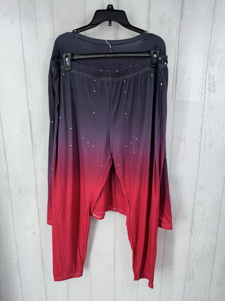 5XL 2Pc graphic l/s tee & leggings