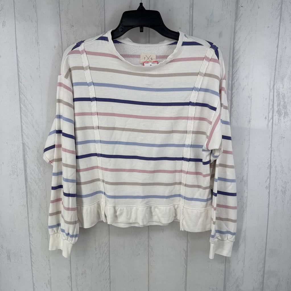 S striped l/s top