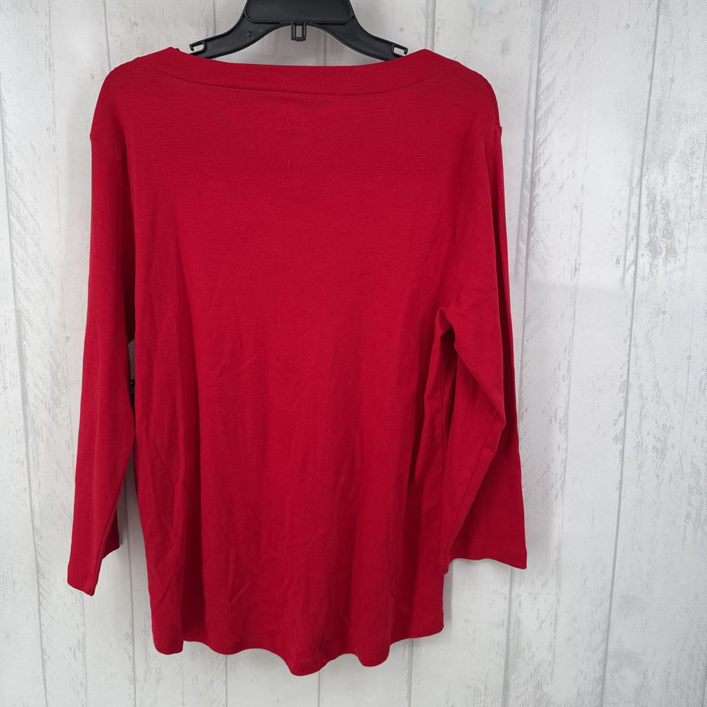 XL v-neck l/s top