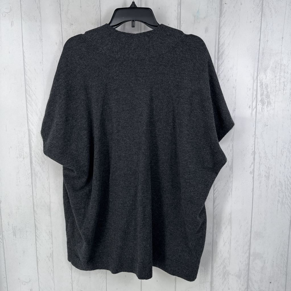 S v-neck cap slv sweater