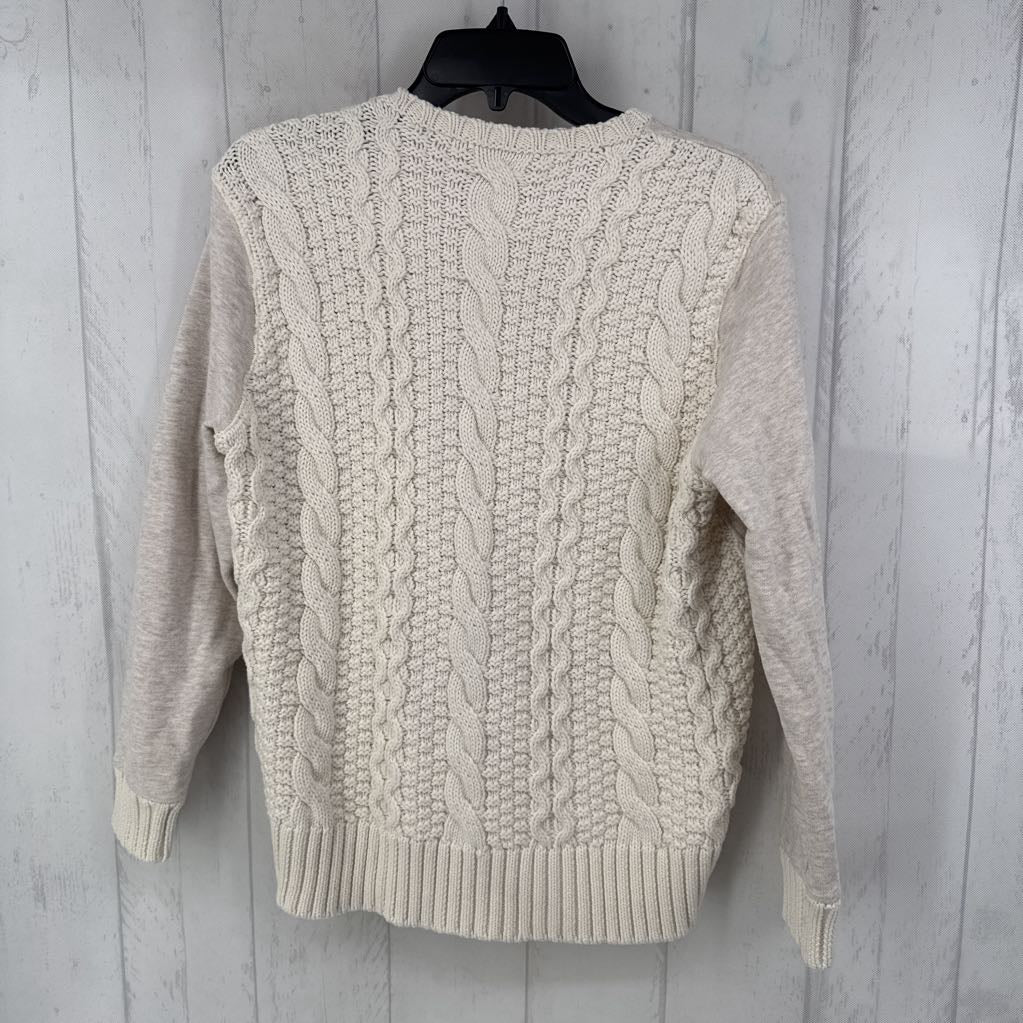 XS cable knit & knit sweater