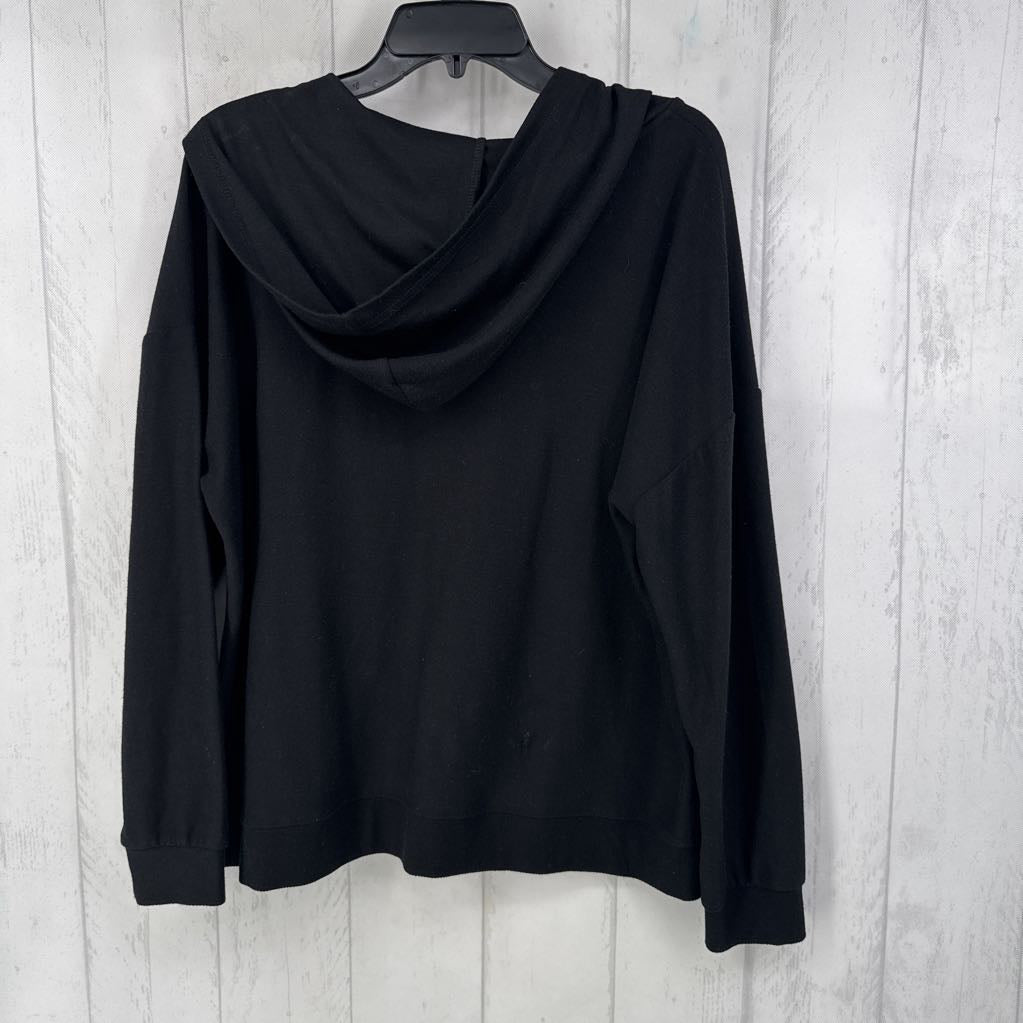 XL lace up l/s pullover
