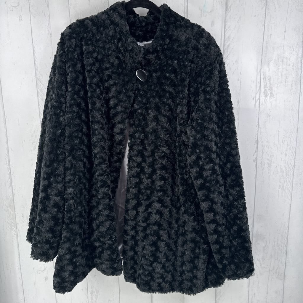 2X faux fur coat