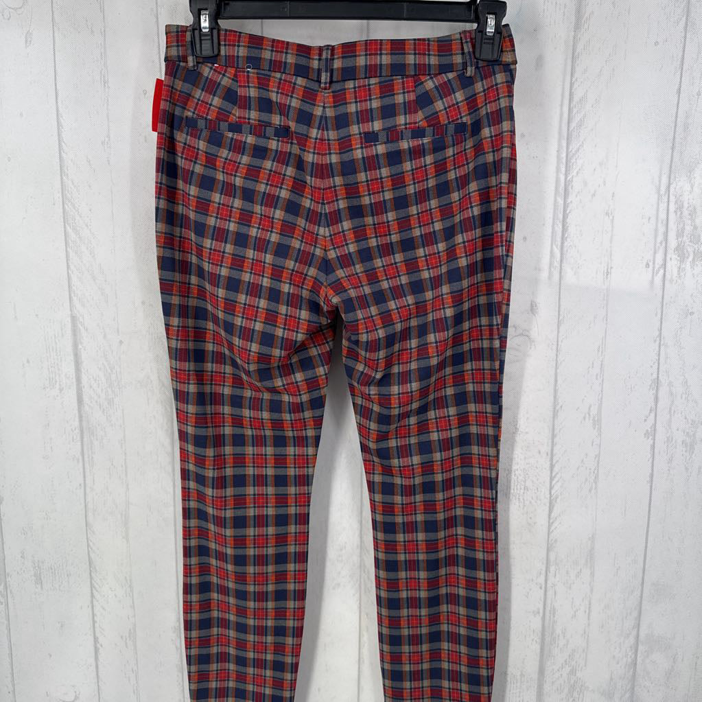 8 plaid skinny pant
