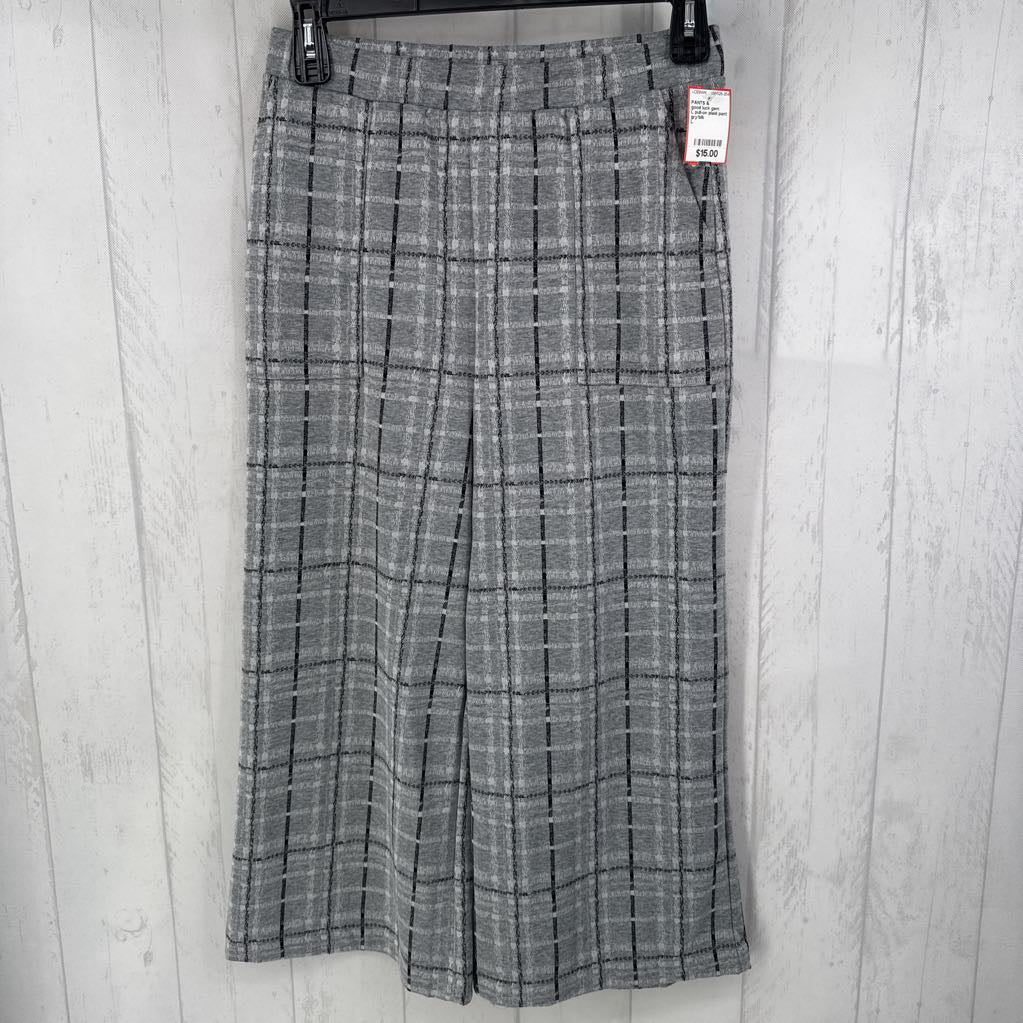 L pull-on plaid pant