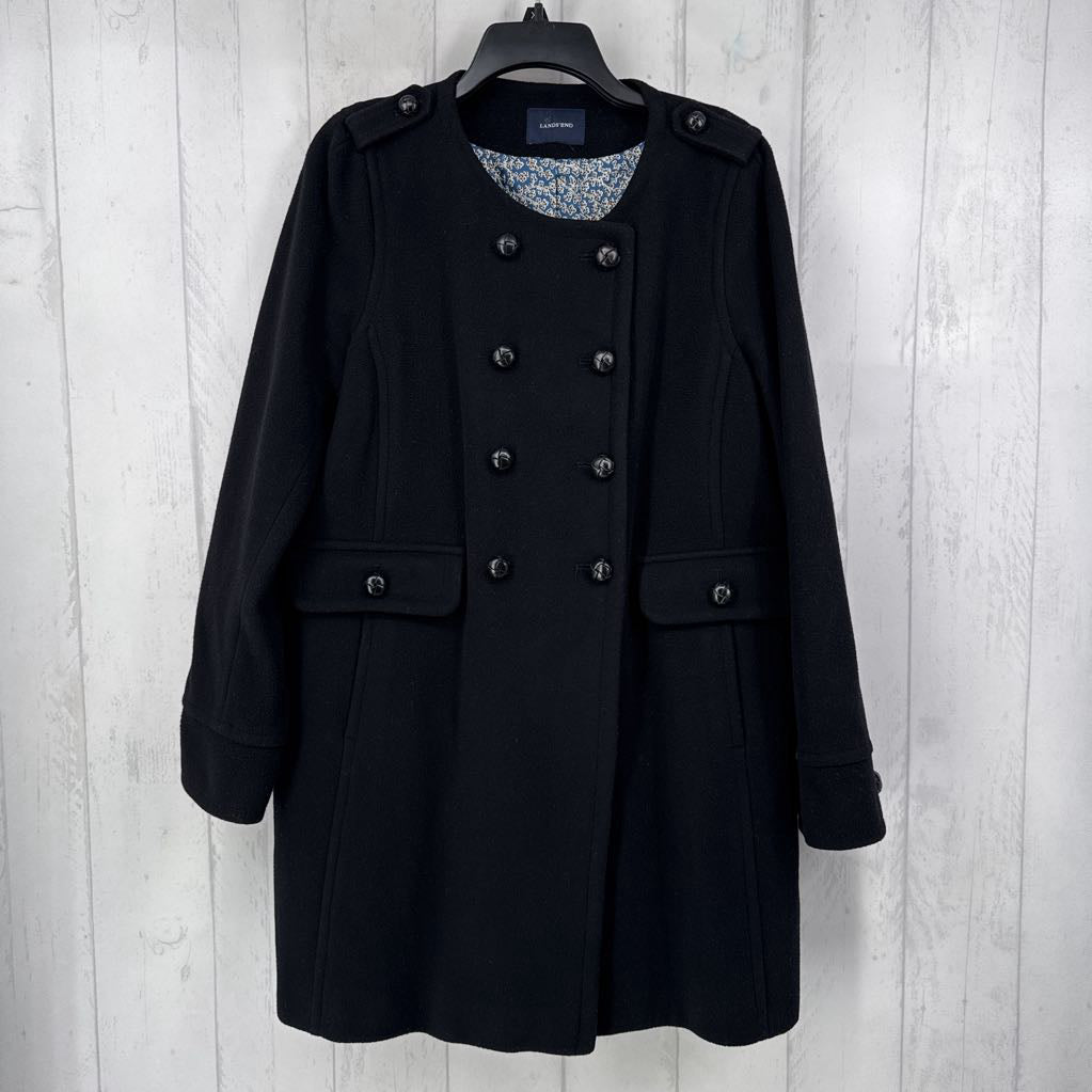 L wool blend coat