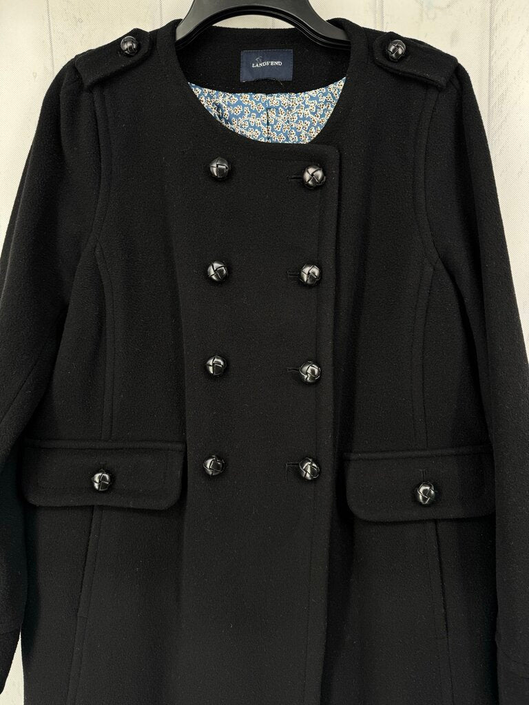 L wool blend coat