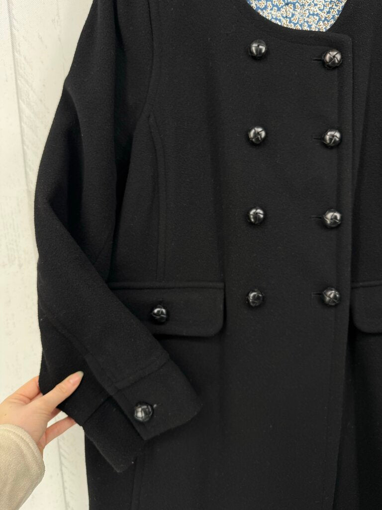 L wool blend coat