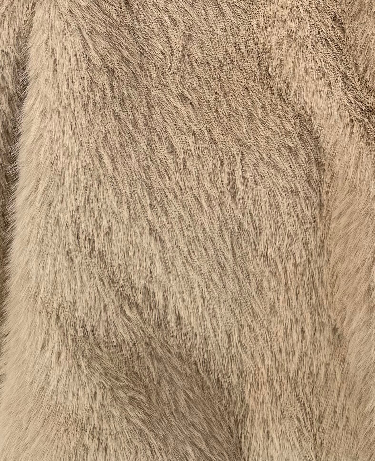 S faux fur coat