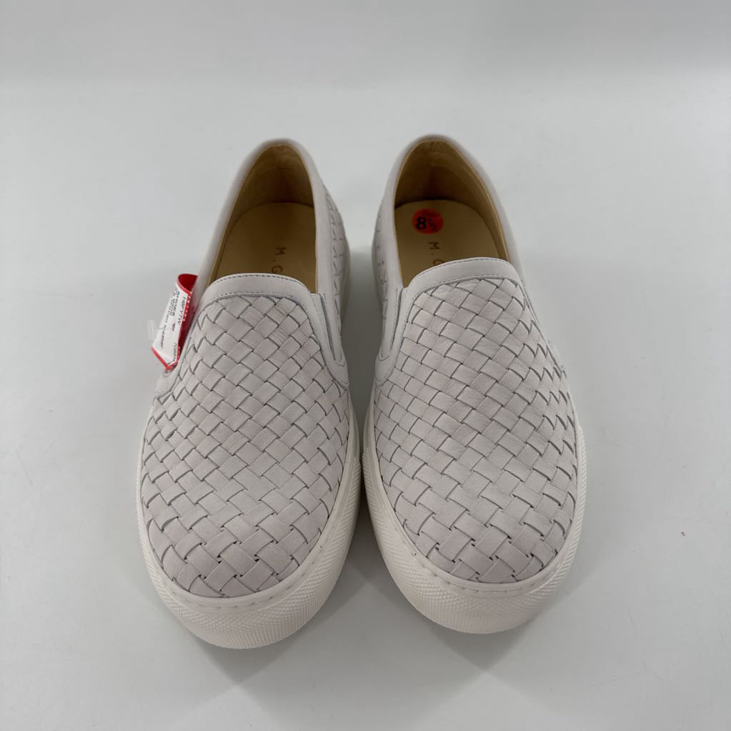 8.5 woven leather slip-on sneaker
