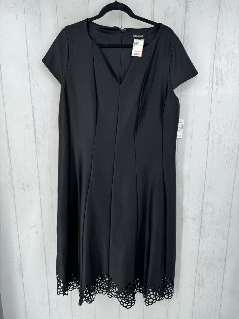 R65 18 notch neck s/s dress