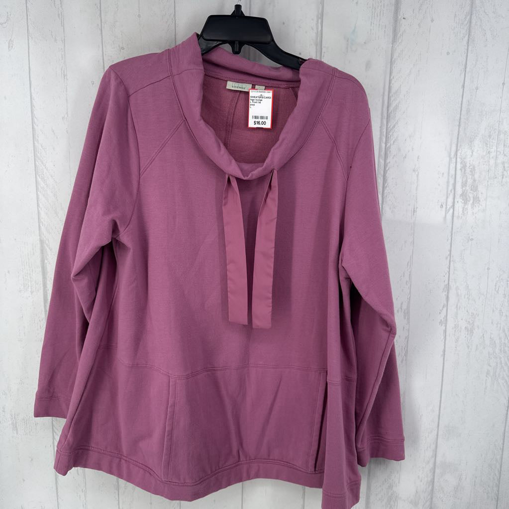 L front tie sweatshirt