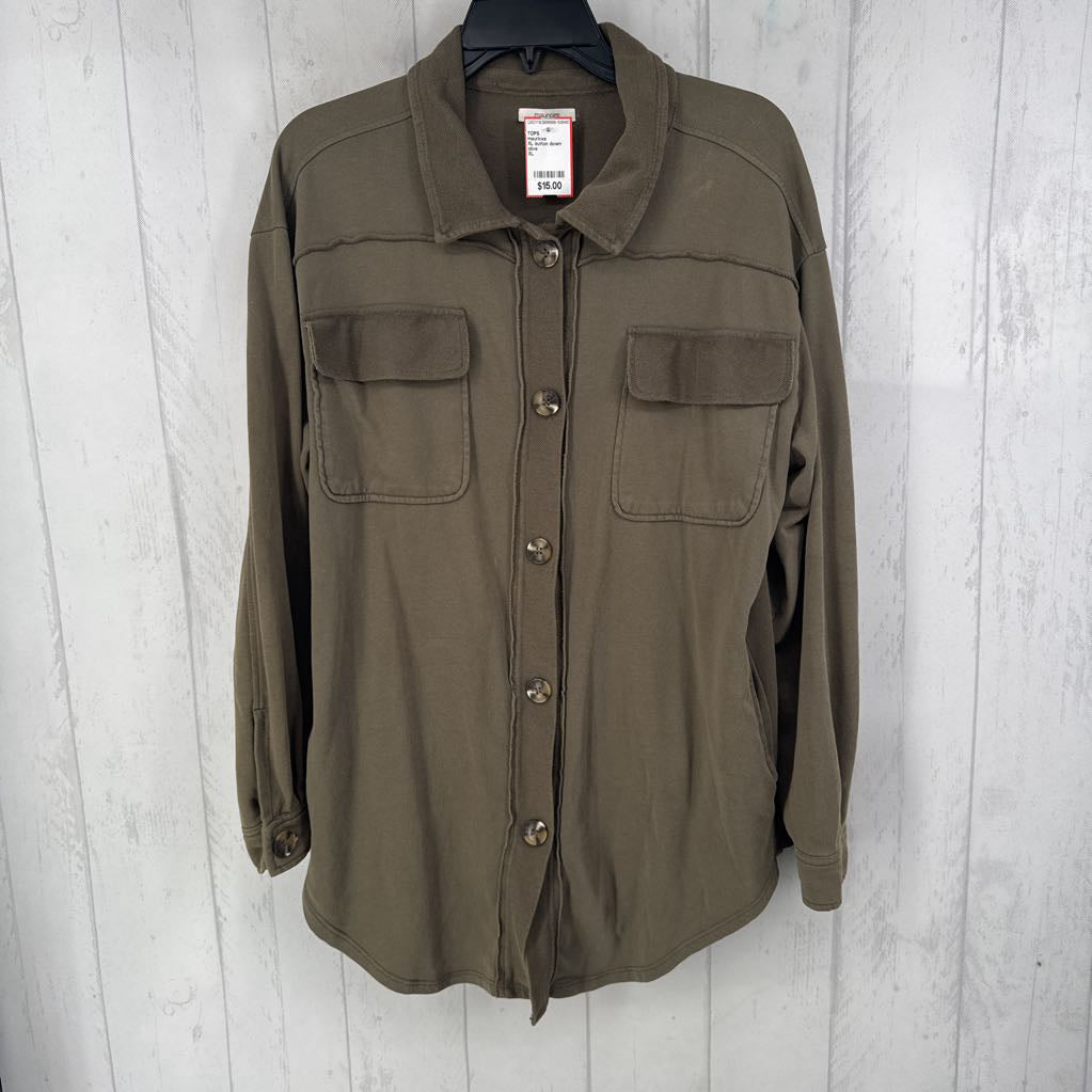 XL button down shacket