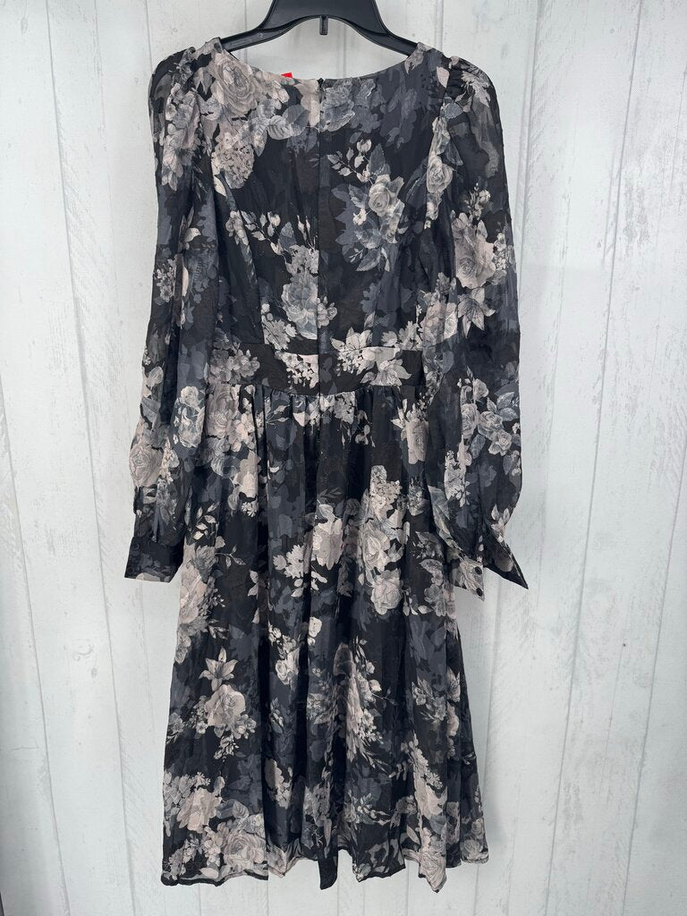 M flo print l/s dress