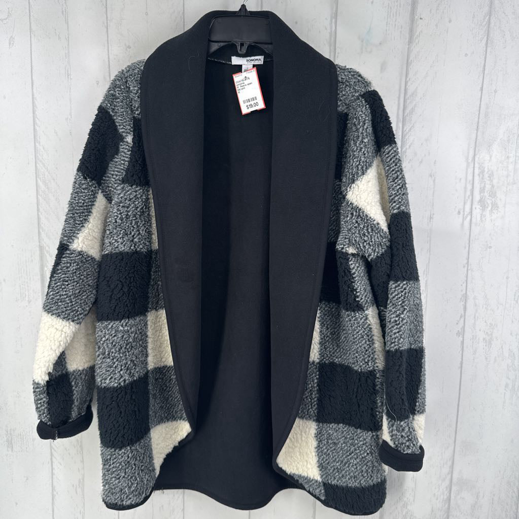 M fleece open front jacket