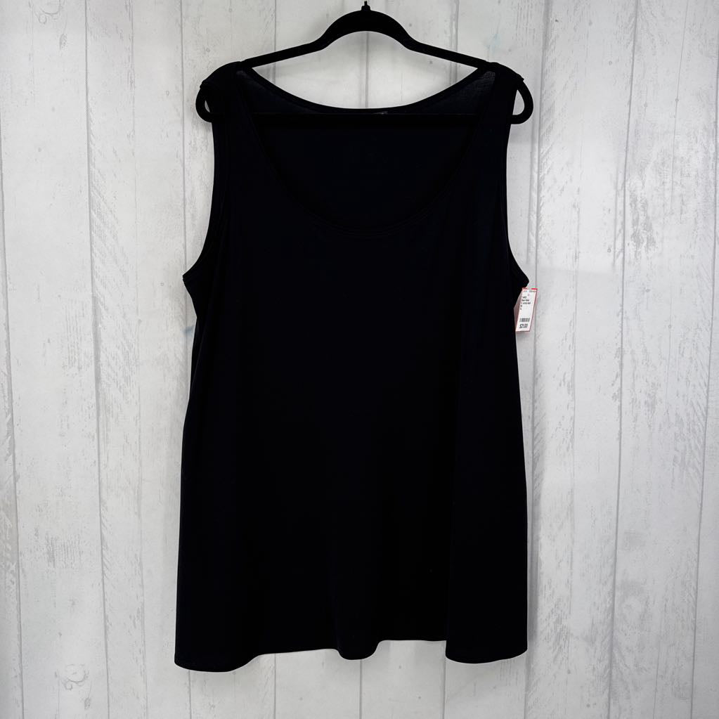 XL scoop neck crepe tank