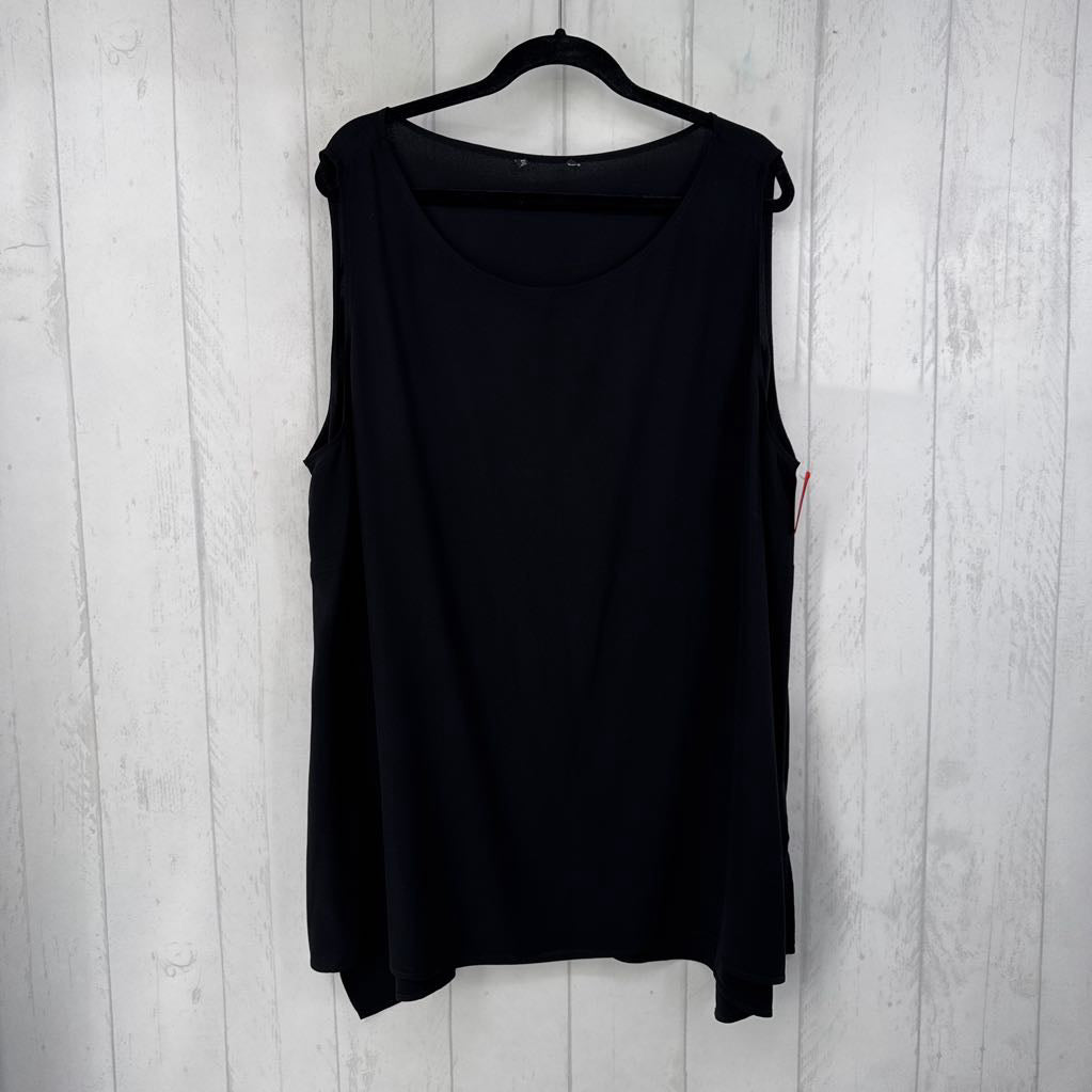XL scoop neck crepe tank