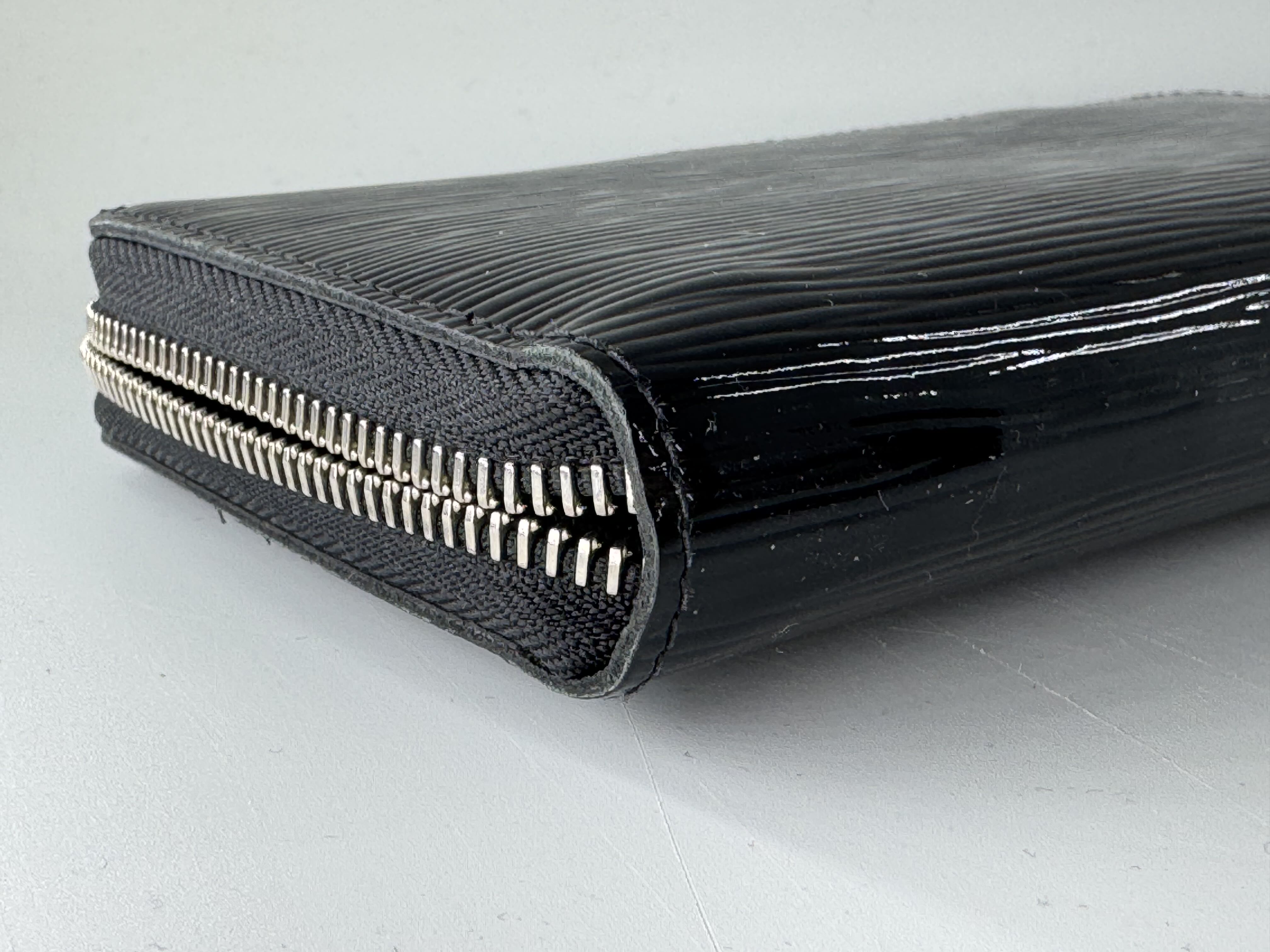 zip around patent epi leather wallet
