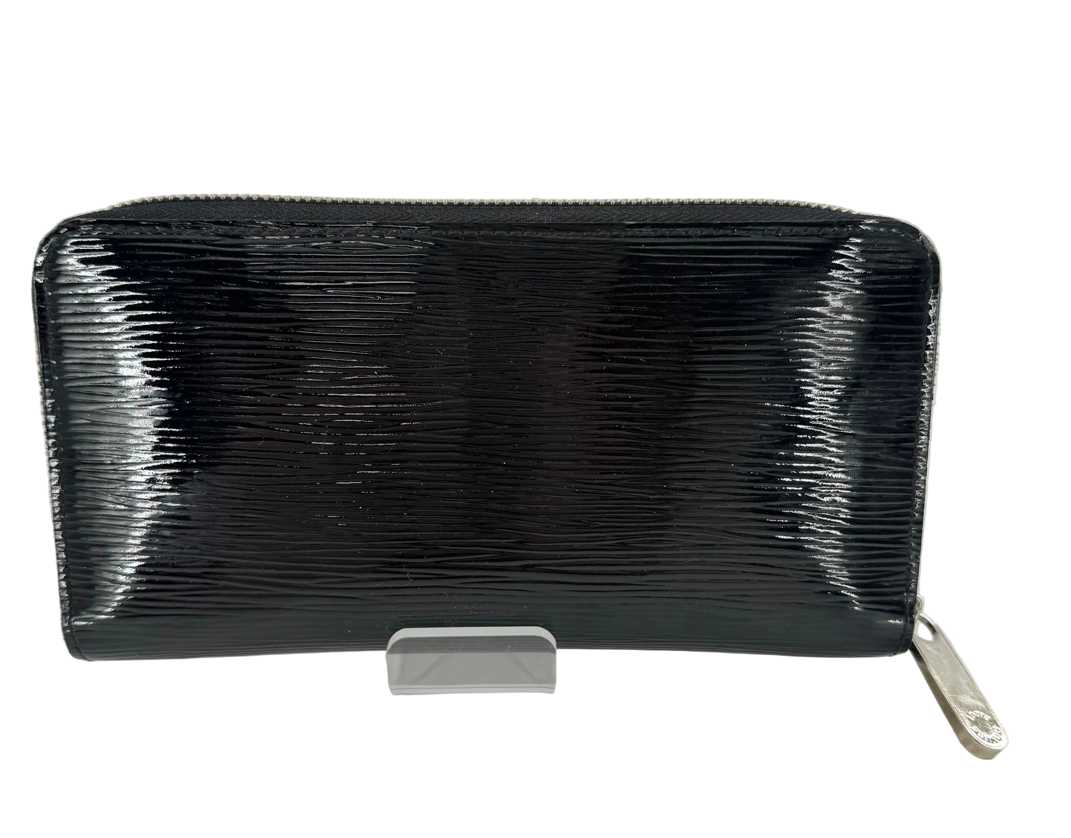zip around patent epi leather wallet