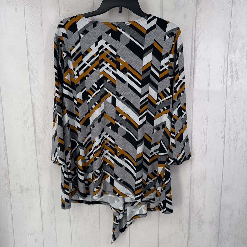 L printed 3/4 slv tunic