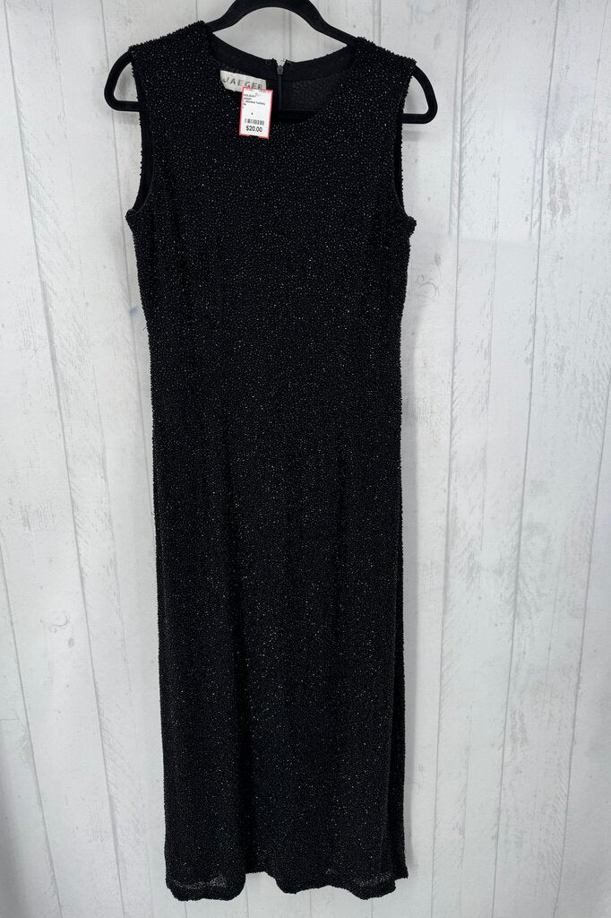 L beaded holiday maxi dress