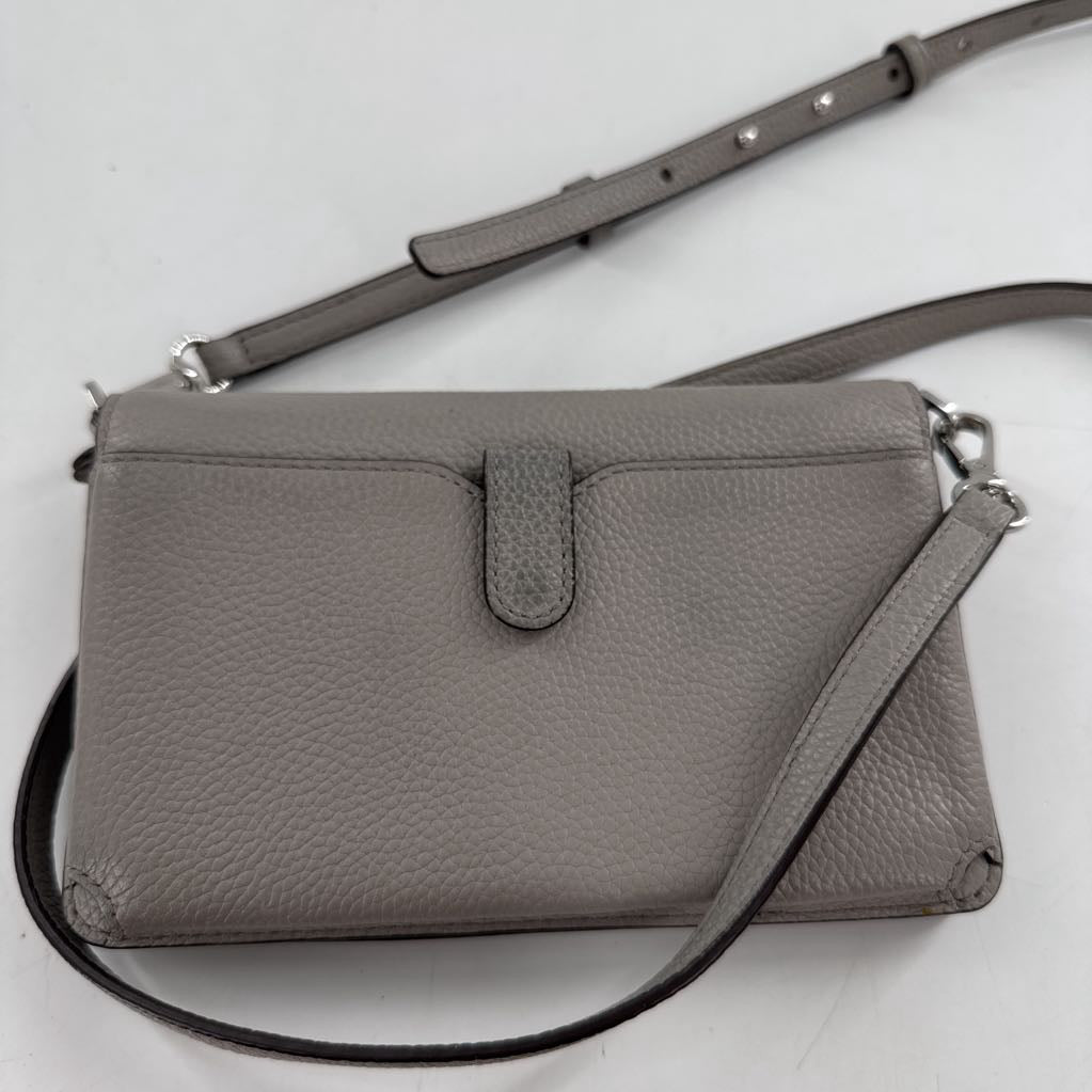 pebbled flap crossbody clutch/wallet