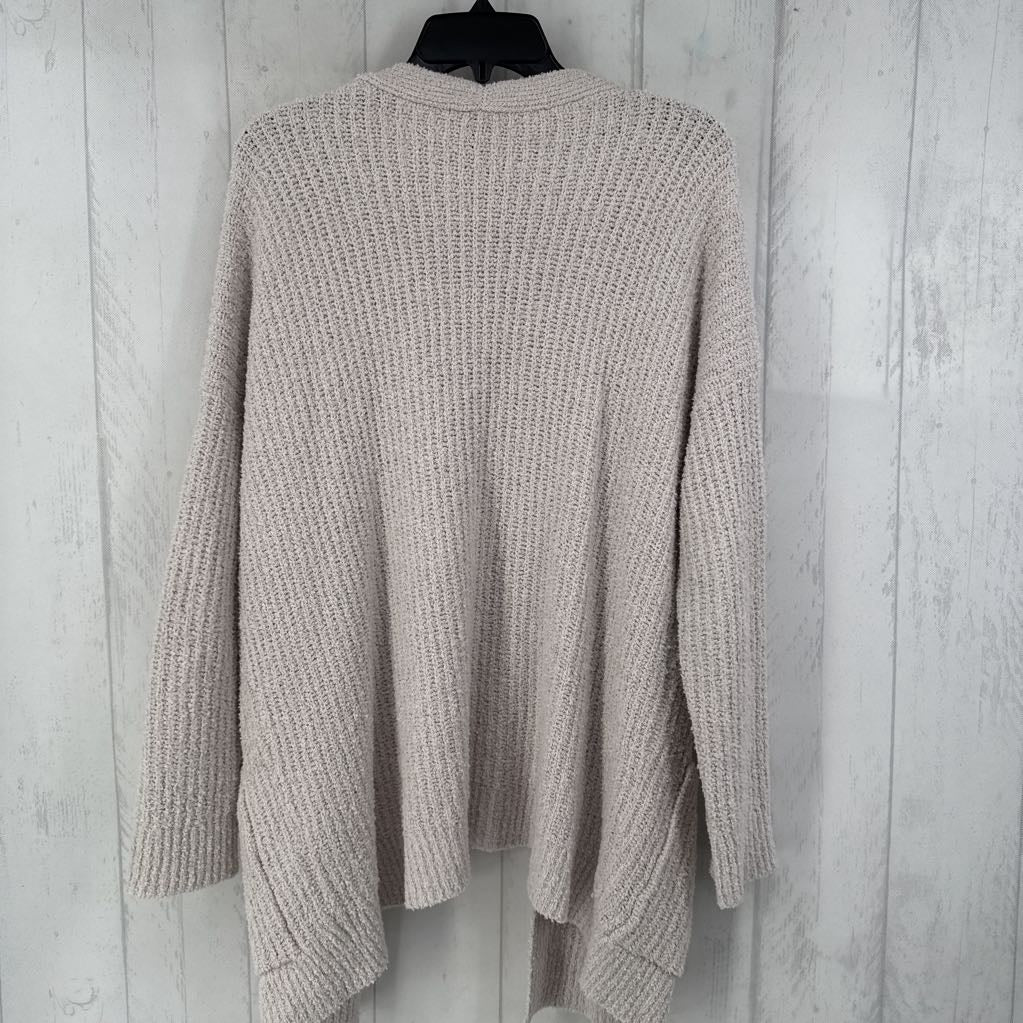 M chunky knit open front cardi