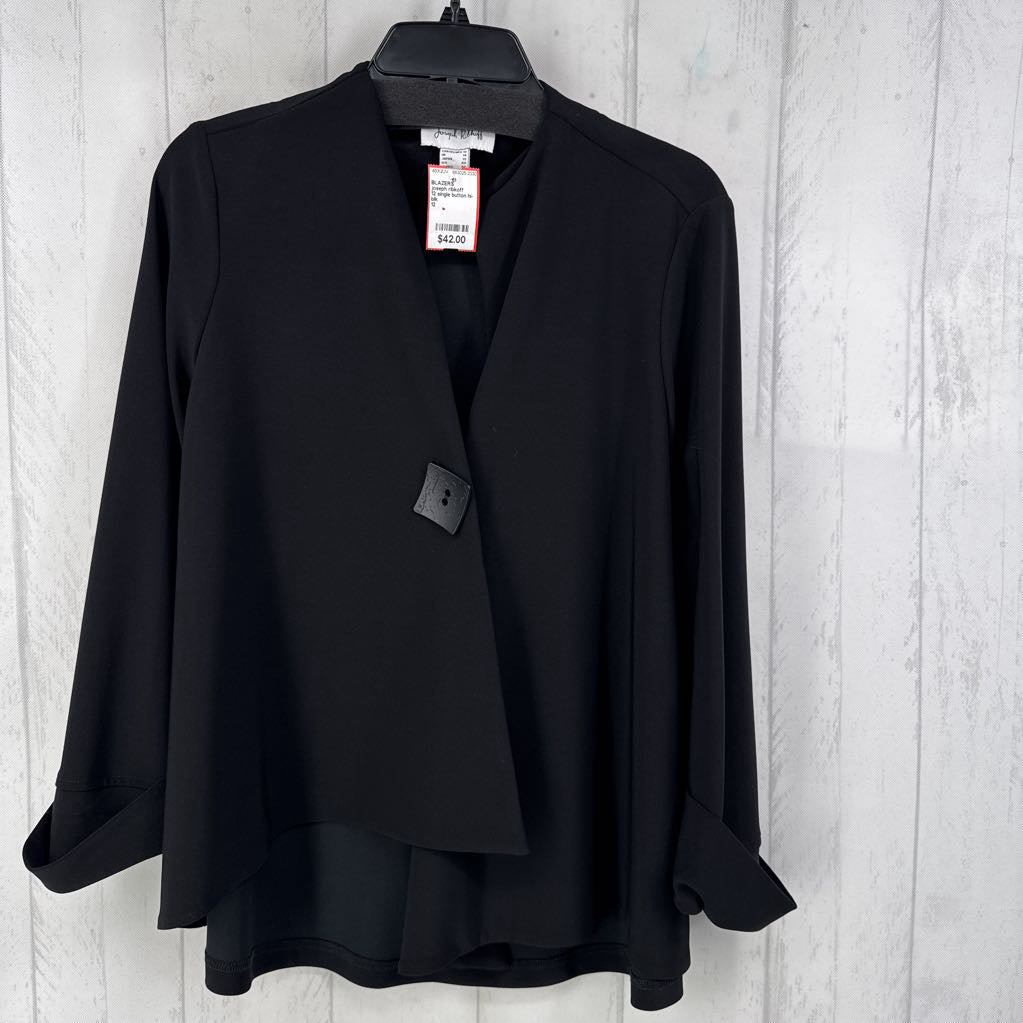 12 single button hi-lo blazer