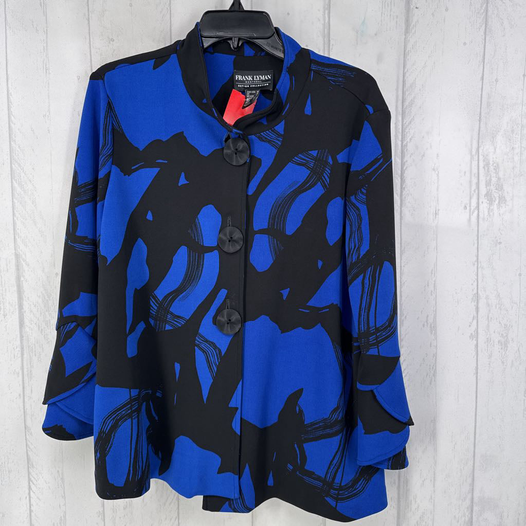 14 printed flutter slv blazer