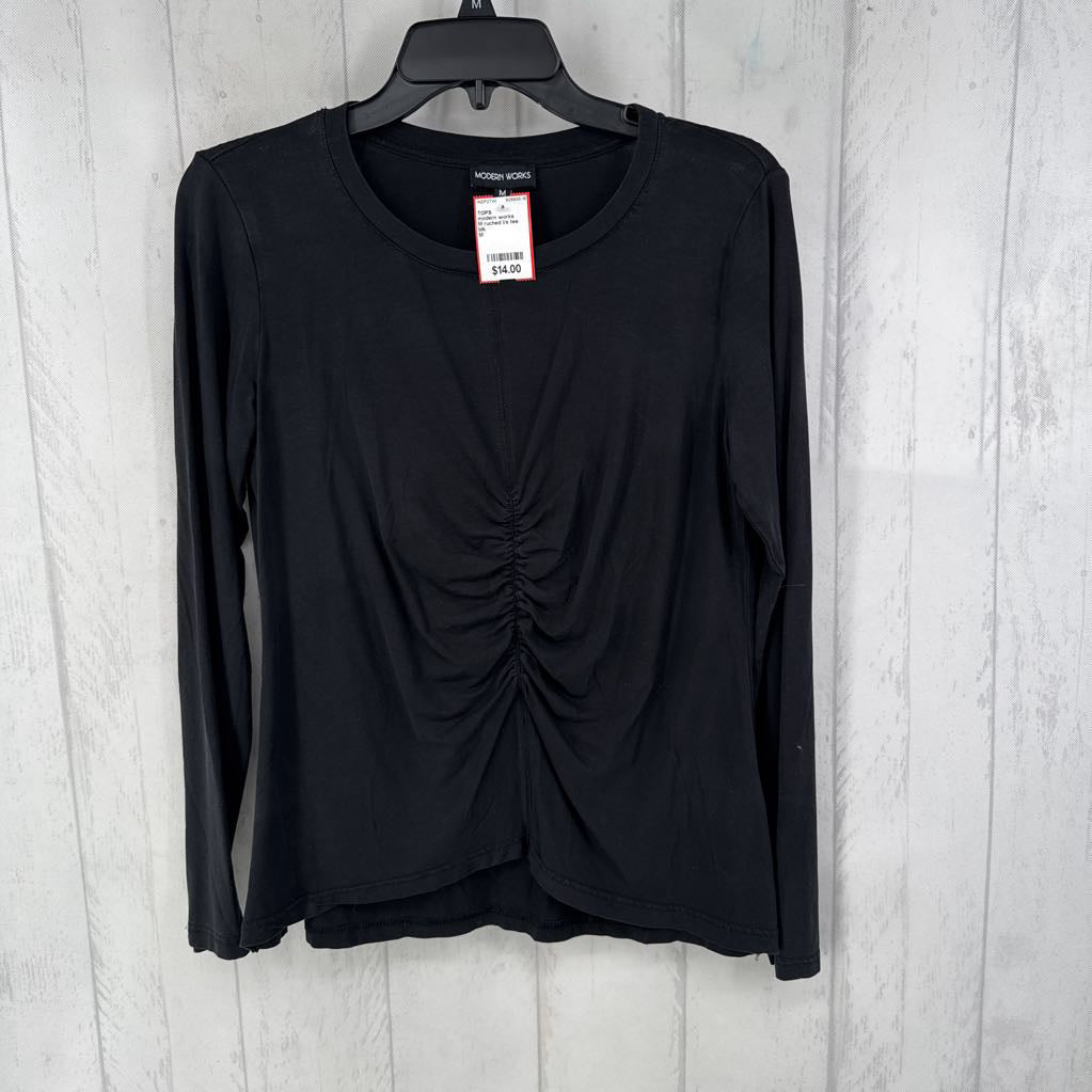 M ruched l/s tee