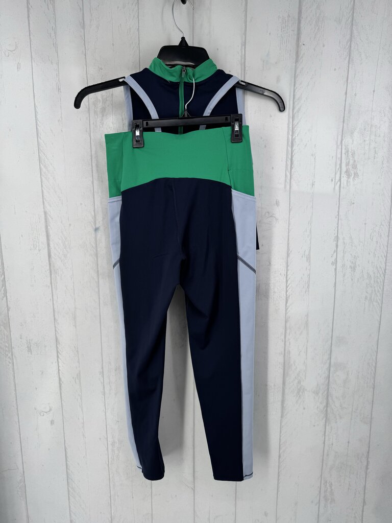 M 2Pc colorblock tank & legging set