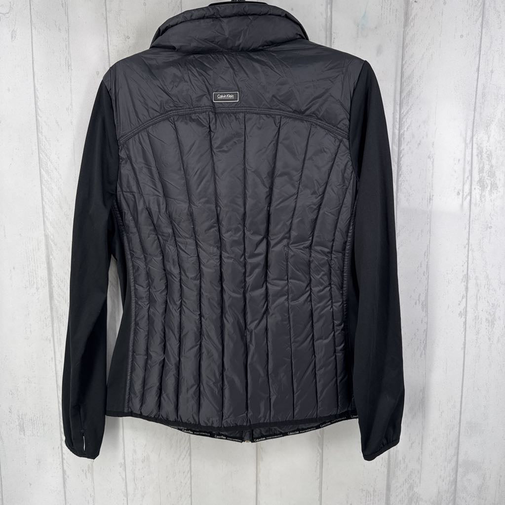 L nylon quilted jacket