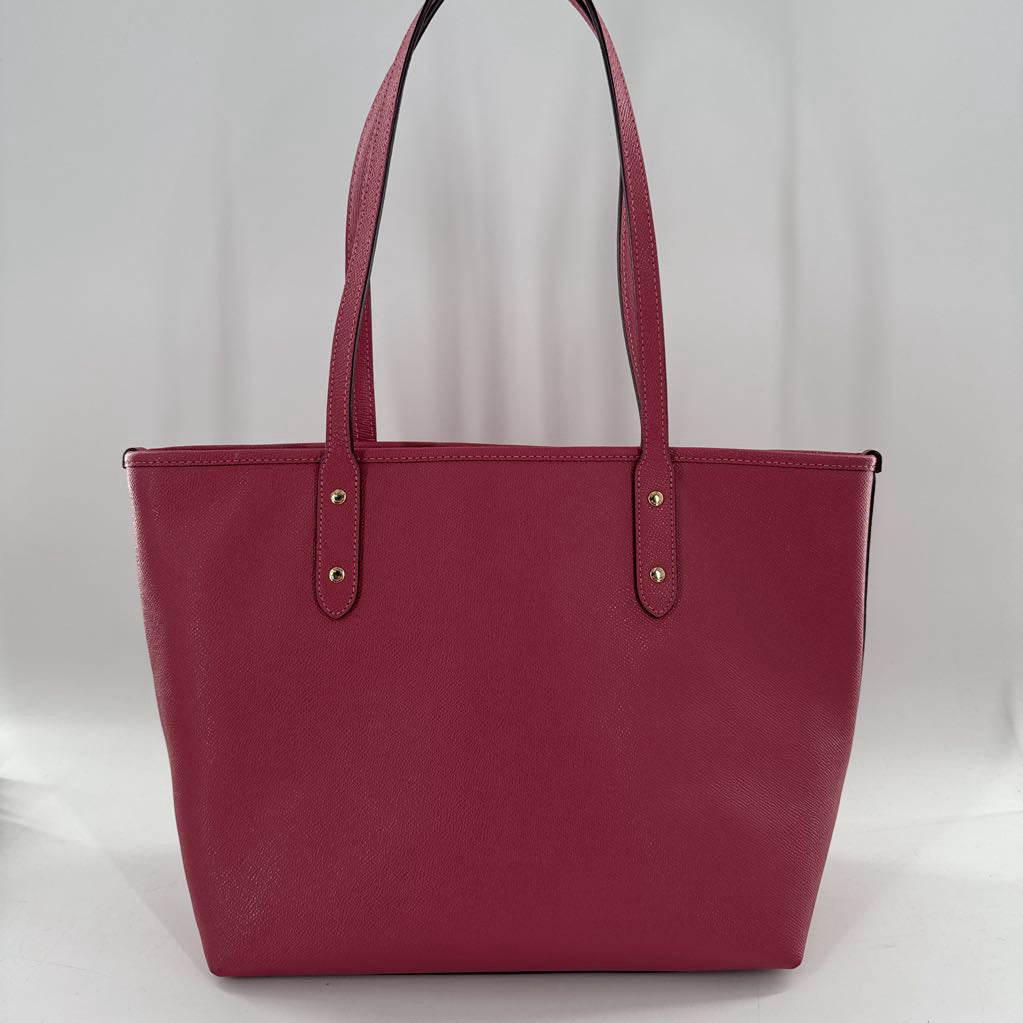 crossgrain leather city tote