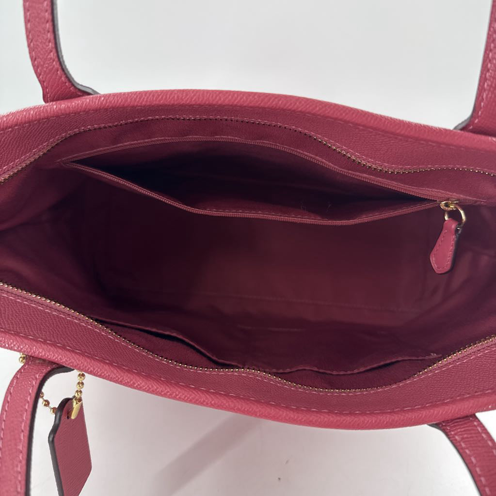 crossgrain leather city tote