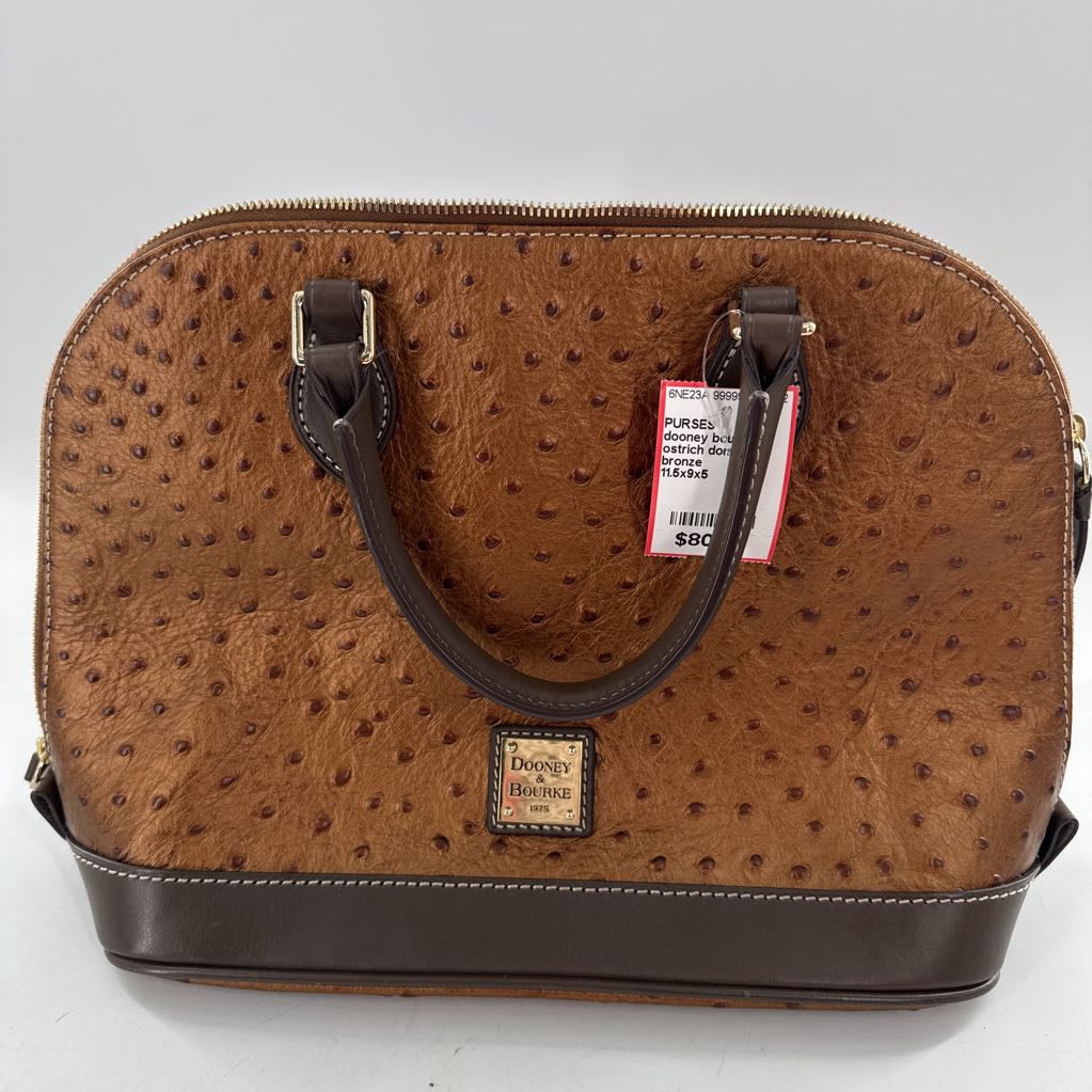 ostrich dome satchel