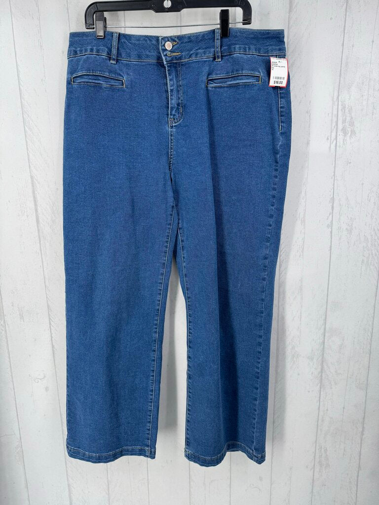 18 wide leg jeans