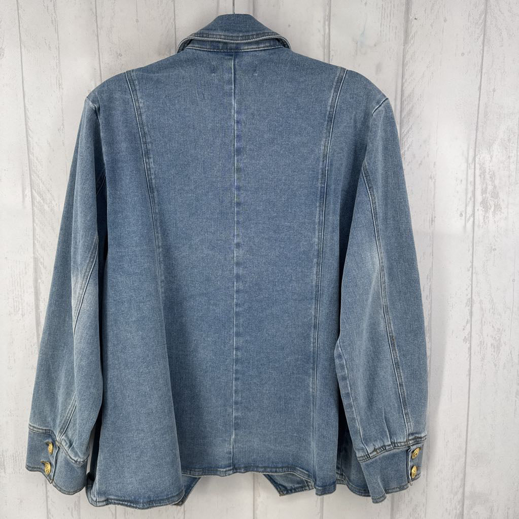 18/20 denim blazer