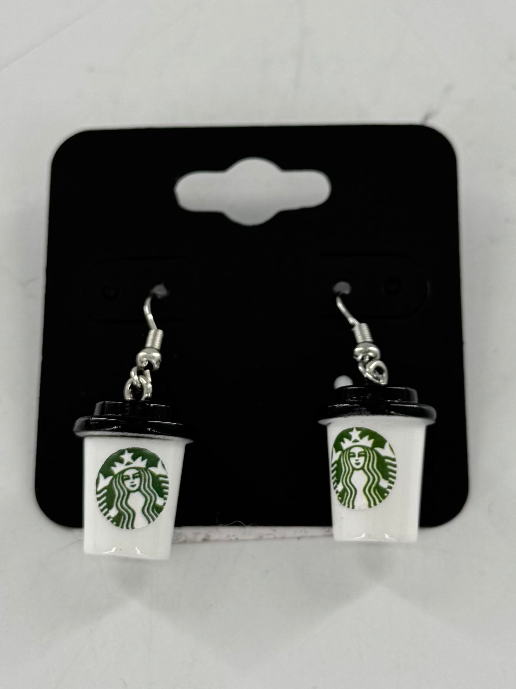 starbucks coffee mug earrings
