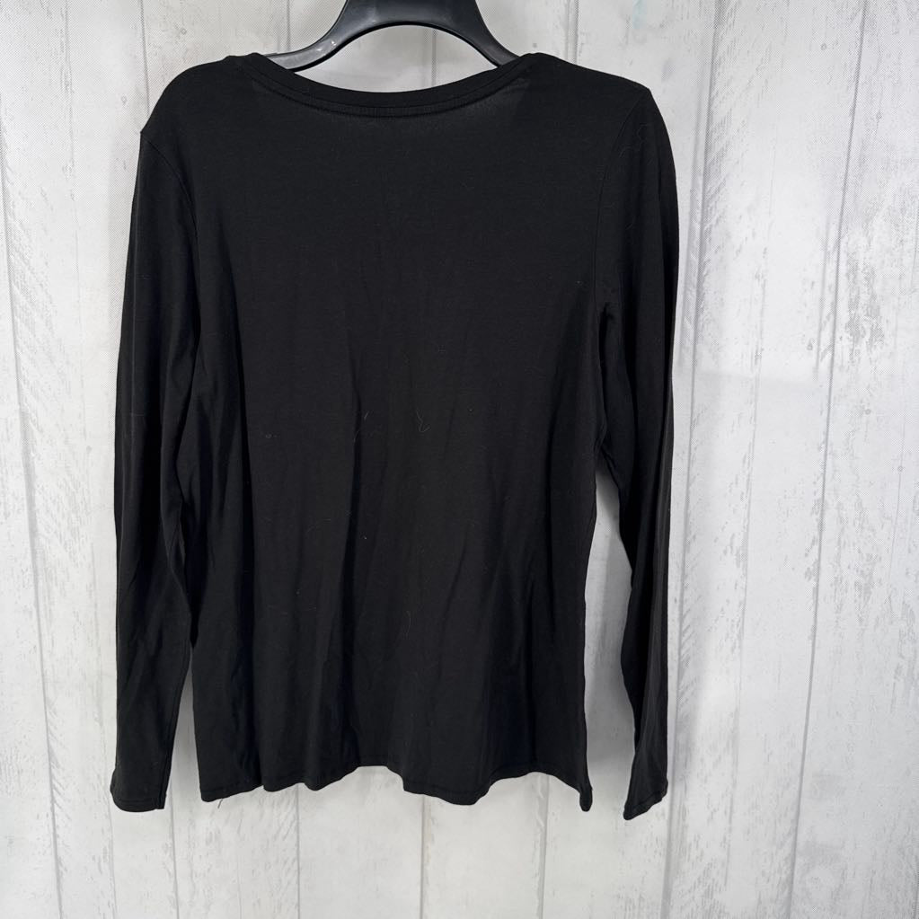 L v-neck l/s tee