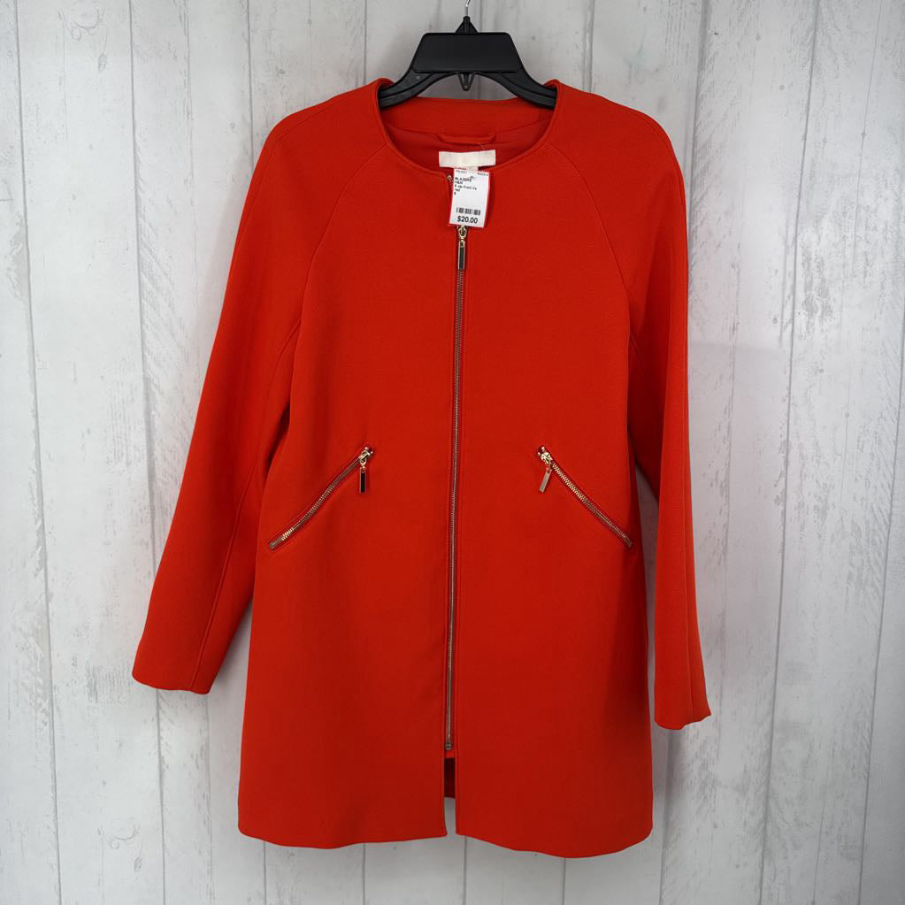 6 zip-front l/s blazer