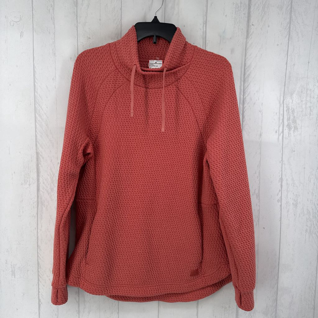 M waffle knit pullover