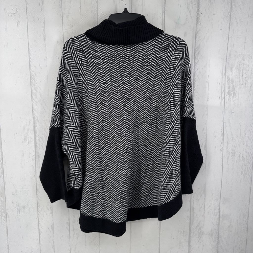 L chevron cowl neck sweater