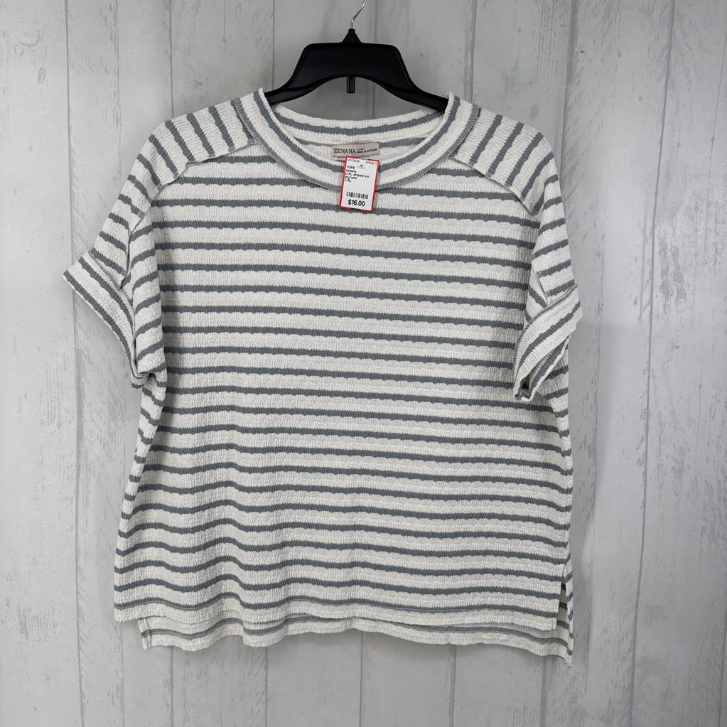 L/XL striped s/s top