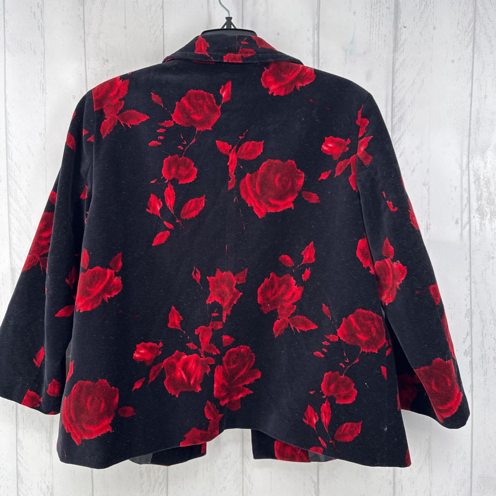 10 velvet floral blazer