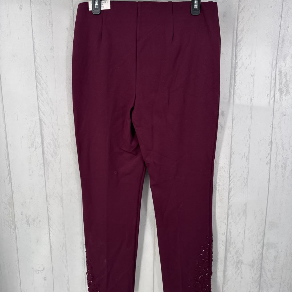 R60 8 slim leg embelished ankle pant