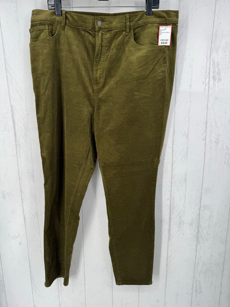18 hi-rise corduroy pant