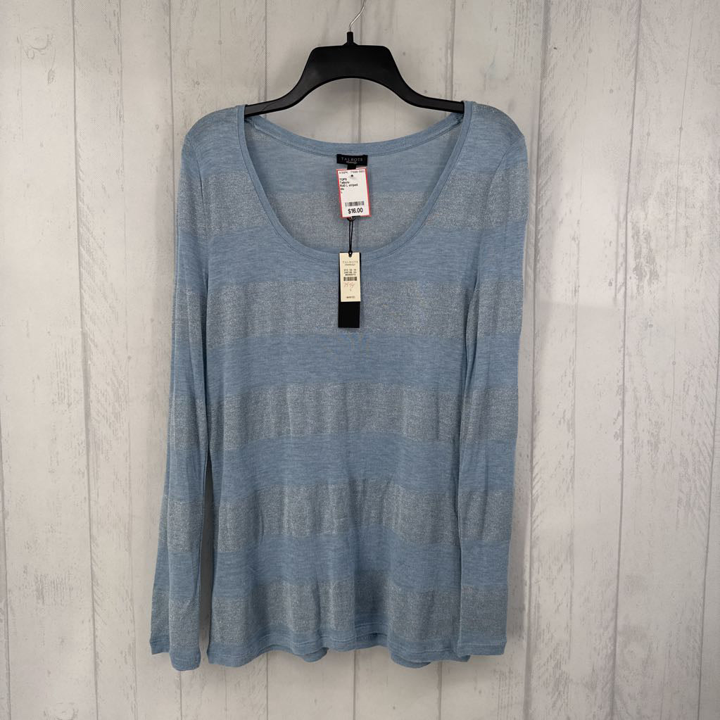 R40 L striped scoop neck l/s tee